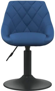 vidaXL Lumarko Stołek barowy, niebieski, obity aksamitem 335320 - Taborety i hokery - miniaturka - grafika 2