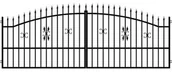 Ogrodzenia - Polargos Brama dwuskrzydłowa ELIZA III 400 x 150 cm - miniaturka - grafika 1