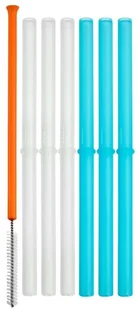 Boon snug zestaw 6 silikonowych słomek i czyścik - Akcesoria do karmienia - miniaturka - grafika 2