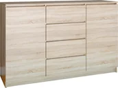 Komody - KOMODA 2D4S 140 - DĄB SONOMA 2D4S 140 SONOMA KPL - miniaturka - grafika 1