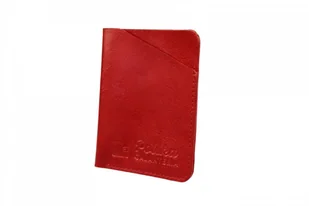 PolskaGalanteria.pl Etui Na Karty Dokumenty PolskaGalanteria Małe Skóra Naturalna Pionowe EK-1 CZERWONE - Etui na dokumenty i karty - miniaturka - grafika 3