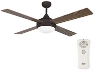 Wentylatory sufitowe - Faro Barcelona 33702 - Wentylator sufitowy ICARIA z pilotem 2xE27/20W/230V brązowy - miniaturka - grafika 1