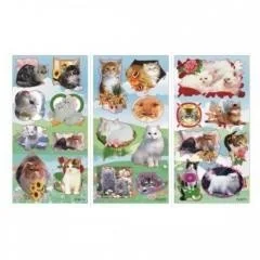 Starpak Naklejka Sticker Boo silver Koty - Przybory szkolne - miniaturka - grafika 2