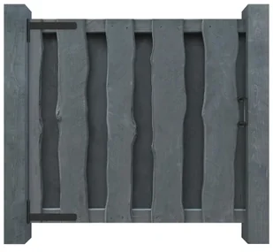 vidaxl Furtka ogrodowa, impregnowana sosna FSC, 100x100 cm, zielona - Ogrodzenia - miniaturka - grafika 2