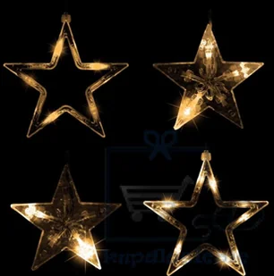 VOLTRONIC Świąteczny łańcuszek - gwiazdki - 61 diod LED ciepły biały + - Oświetlenie świąteczne - miniaturka - grafika 8