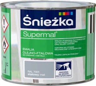 ŚNIEŻKA ŚNIEŻKA SUPERMAL EMALIA OLEJNO-FTALOWA POPIELATY JASNY POŁYSK RAL7047 0,2L q126000200R704700 - Emalie - miniaturka - grafika 13
