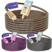 Kable USB - freunt 3 sztuki 1,5 m USB Lightning kabel do ładowania i kabel do transmisji danych do iPhone 12 iPhone 11 iPhone 10 iPhone 9 iPhone 8 iPhone 7 i iPhone 6 FREUNT-7824 - miniaturka - grafika 1