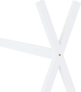 vidaXL Rama łóżka dziecięcego, biała, lite drewno sosnowe, 70 x 140 cm vidaXL - Łóżka dla dzieci i młodzieży - miniaturka - grafika 6
