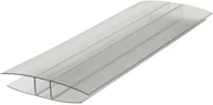 Pokrycia dachowe - Profil łączący płyty poliwęglanowe typ H 2 m 6 mm - miniaturka - grafika 1