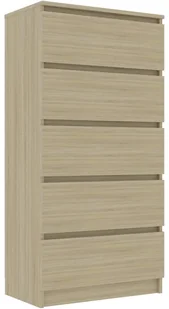 vidaXL Komoda, dąb sonoma, 60x35x121 cm, płyta wiórowa 8719883870762 - Komody - miniaturka - grafika 2