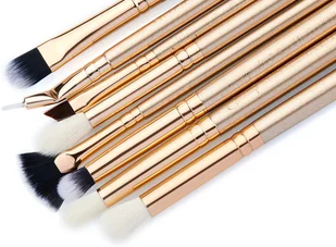Jessup Jessup T417 Zestaw 8 pędzli do makijażu Golden/Rose gold 44527-uniw - Pędzle do makijażu - miniaturka - grafika 3