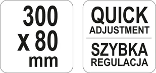Yato ŚCISK STOLARSKI KUTY 300 X 80 MM SZYNA ODKUWANA Z JEDNEGO ELEMENTU ŚRUBA POKRĘTŁO I TALERZYK METALOWE YT-64112 YT-64112 - Imadła i ściski - miniaturka - grafika 2