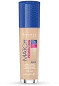 Podkłady do twarzy - Rimmel Match Perfection SPF20 podkład dopasowujący się do cery 100 Ivory 30ml 40503-uniw - miniaturka - grafika 1