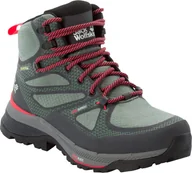 Buty trekkingowe damskie - Jack Wolfskin Force Striker Texapore Mid Shoes Women, szary UK 5,5 | EU 39 2022 Trapery turystyczne - miniaturka - grafika 1