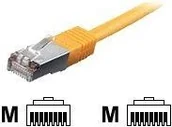 Kable miedziane - Equip Patchcord S/FTP, Cat.6, 25cm, żółty 605563 - miniaturka - grafika 1