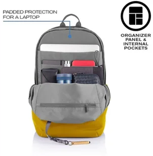 XD Design Plecak na laptop Bobby Soft Żółty - Torby na laptopy - miniaturka - grafika 13
