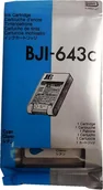 Tusze zamienniki - Canon Wyprzedaż Oryginał Tusz Canon BJI643C 1010A003 do Canon BJ800 BJ820 | 500 str | cyan pudełko zastępcze oryginalny airbag/folia 1010A003_BP_wyp - miniaturka - grafika 1