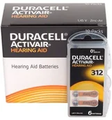Baterie i akcesoria - Duracell activair baterie do aparatów słuchowych, rozmiar 312, 10 opakowań, każde po 6 sztuki - miniaturka - grafika 1