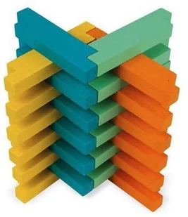 Janod Drewniane klocki konstrukcyjne 60 elementów 4+, solution-bc-7184-0 - Zabawki kreatywne - miniaturka - grafika 3