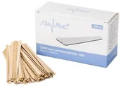 Pozostałe akcesoria kosmetyczne - Allemed Szpatułki laryngologiczne drewniane jednorazowe do wosku depilacji AlleMed 500 szt mini - miniaturka - grafika 1