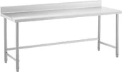 Stoły gastronomiczne - Royal Stół ze stali nierdzewnej 200 x 70 cm rant udźwig 95 kg Catering RCAT-200/70-SPS - miniaturka - grafika 1
