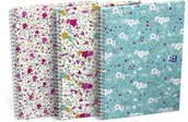Szkolne artykuły papiernicze - Oxford Notatnik Floral 2 spirale B5 60kartkowy 90g L7M - miniaturka - grafika 1