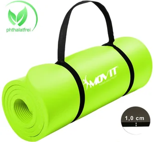 MOVIT LIMONKOWA MATA PIANKOWA 183x60x1,0cm DO ĆWICZEŃ GIMNASTYKI FITNESS JOGI 20040614 - Maty do jogi - miniaturka - grafika 11