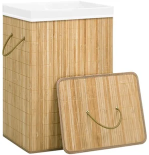 vidaXL Bambusowy kosz na pranie, 72 L vidaXL - Kosze na bieliznę - miniaturka - grafika 3