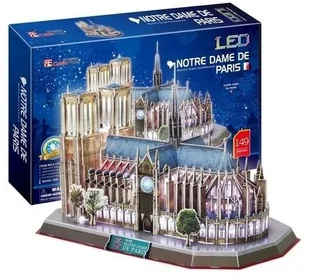 Dante PUZZLE 3D KATEDRA NOTRE DAME 149 EL PODŚWIETLANA LED - Puzzle - miniaturka - grafika 2