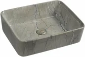 Umywalki - Sapho DALMA umywalka ceramiczna 48x13x38 cm grigio MM513 - miniaturka - grafika 1