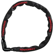 Zabezpieczenia do roweru - Trelock Składane zapięcie rowerowe kombi łańcuszka 110 cm, 4 MM 8004394_Noir - miniaturka - grafika 1