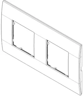 Vimar 4M (2+2) biały 19643.74 - Klawisze i ramki - miniaturka - grafika 2
