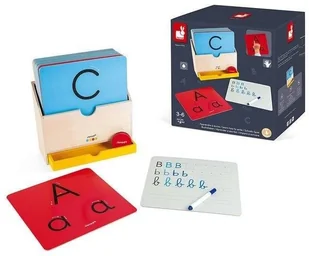 Janod Plansze Dwustronne Do Nauki Pisania - Essentiel - J05074 - Zabawki interaktywne dla dzieci - miniaturka - grafika 2