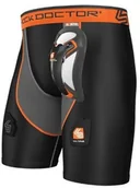 Akcesoria turystyczne - Shock Doctor Szorty z shockdoctor mężczyzn ochraniacz krocza kompresyjne Hockey Ultra Carbon Flex Cup, czarny, XXL 370-BK/GR-XXL - miniaturka - grafika 1