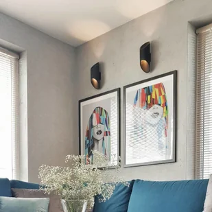 Sollux Lighting Lampa ścienna Saturn 30, up/down, czarna - Lampy ścienne - miniaturka - grafika 2