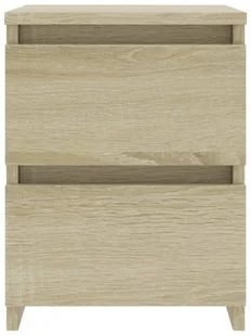 vidaXL Szafka nocna, dąb sonoma, 30 x 30 x 40 cm, płyta wiórowa - Szafki nocne - miniaturka - grafika 4