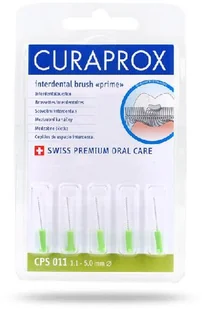 Curaprox Interdental Brush Prime CPS zestaw 5 szt zapasowych szczoteczek międzyzębowych CPS 011 Green 1,1 4,0 mm - Szczoteczki międzyzębowe - miniaturka - grafika 5