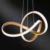 Lampy sufitowe - Wofi Indigo - gięta lampa wisząca LED - miniaturka - grafika 1