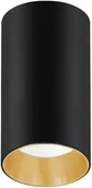 Oprawy, klosze i abażury - Maclean Oprawa natynkowa tuba punktowa okrągła aluminiowa GU10 55x100mm kolor czarny/złoty MCE458 B/G - miniaturka - grafika 1
