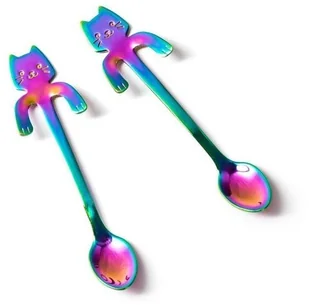 Gadget Master Łyżeczki kotki 2 szt.TĘCZOWE - Gadżety dla niej i dla niego - miniaturka - grafika 3