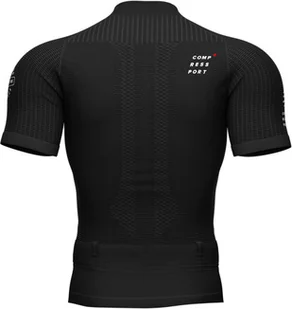 Compressport Koszulka kompresyjna do biegania TRAIL POSTURAL SS TOP czarno-czerwona - Koszulki sportowe męskie - miniaturka - grafika 5