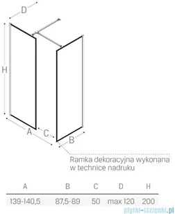 New Trendy New Modus Black 140x90 EXK-0119 - Kabiny prysznicowe - miniaturka - grafika 2