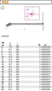 Beta KLUCZ NASADOWY PRZEGUBOWY 17MM 952/17 - Klucze i nasadki - miniaturka - grafika 2