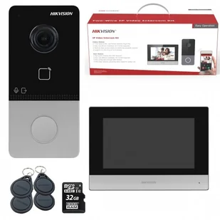 HIKVISION Zestaw wideodomofonowy DS-KIS603-P Hikvision DS-KIS603-P - Wideodomofony - miniaturka - grafika 4