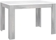 Stoły - shumee Stół nierozkładany Dąb Nordycki Szary Biały połysk - miniaturka - grafika 1