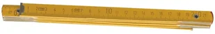 Top Tools Miara Drewniana Składana Okuta Żółta 2M - Poziomice, łaty, miary - miniaturka - grafika 2