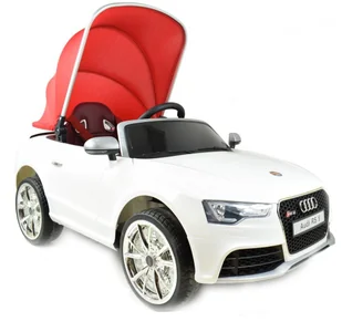 Super-Toys   AUDI RS 5 TRZY SILNIKI, FUNKCJA BUJANIA,MIĘKKIE KOŁA, MIĘKKIE SIEDZENIE, MOCNY/RS5 AUDI-RS-5-CZERWONE - Pojazdy elektryczne dla dzieci - miniaturka - grafika 3