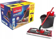 Miotły, szufle, mopy - Vileda Mop z mikrofibry wiadro wyciskacz b) - miniaturka - grafika 1