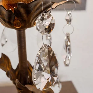 Euluna Lampa stołowa Teresa z kryształkami, bez klosza - Lampy stojące - miniaturka - grafika 4