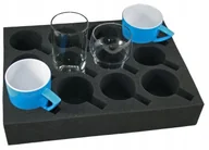 Kuchnia turystyczne i akcesoria - Kempingowy Stojak na Kieliszki Szklanki 12 Froli - miniaturka - grafika 1